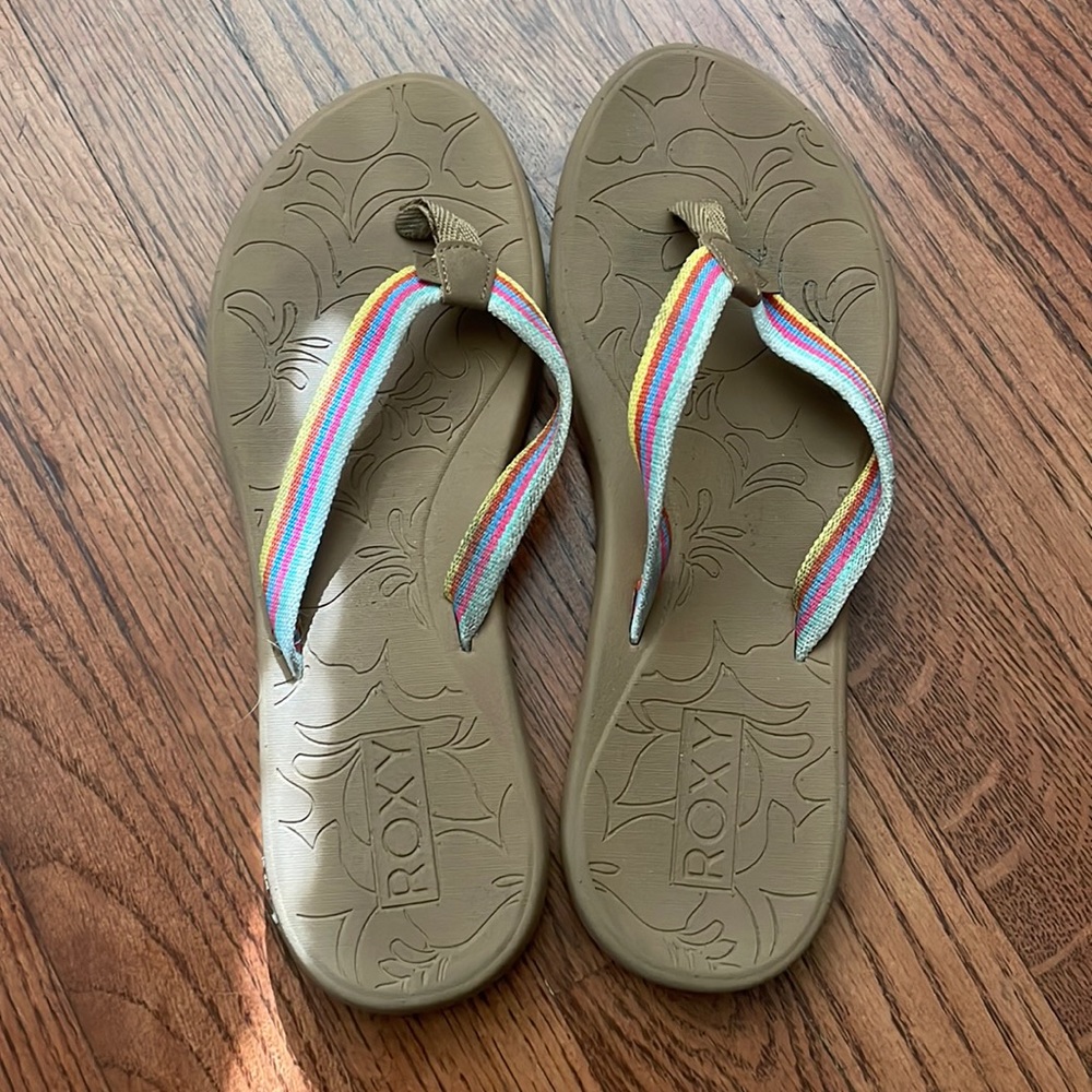 Roxy Women's Rainbow Strap Sandal Flip Flop